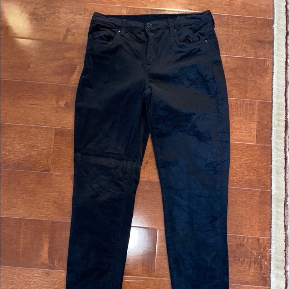 BLANKNYC Black velvet jeans